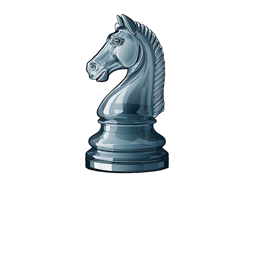 clear knight horizontal - white